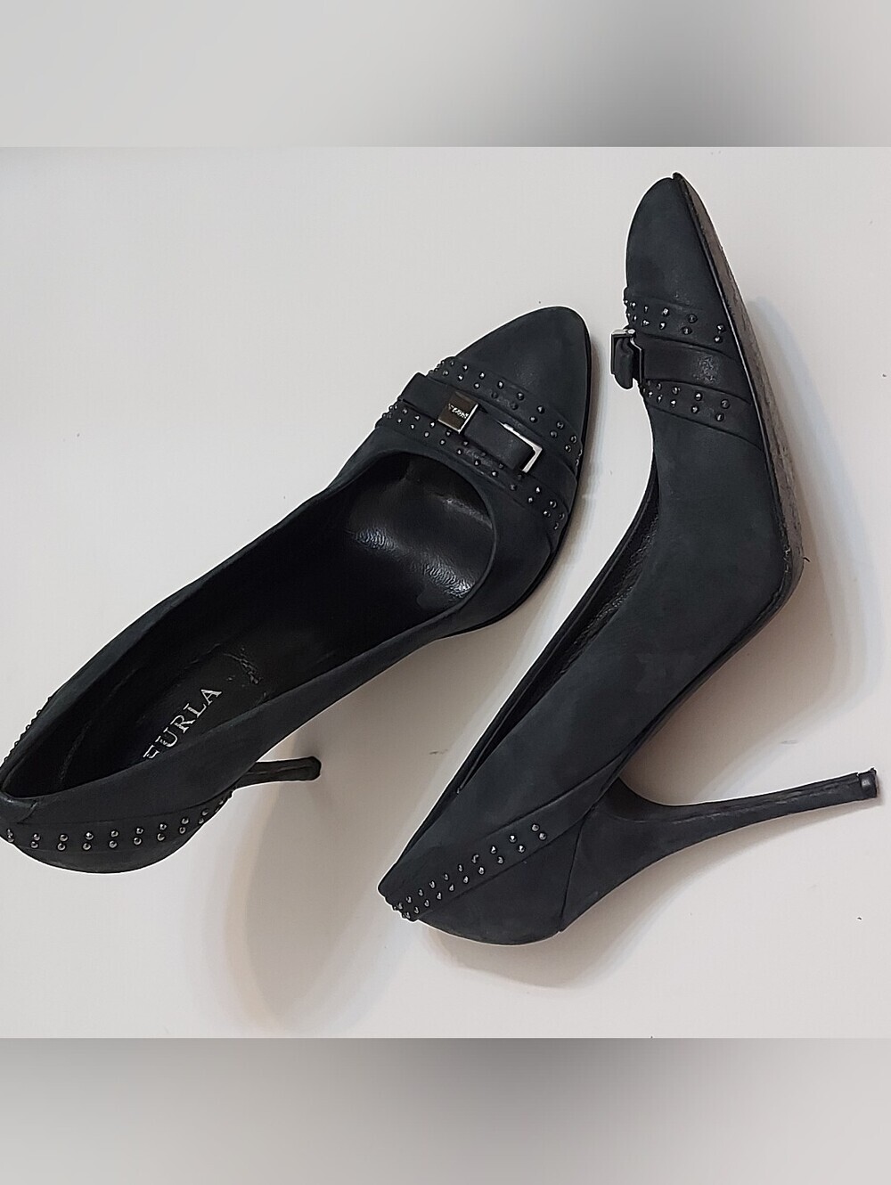 Furla  Stud-Trim Pointed Toe Pumps
